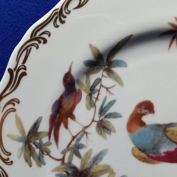 Vintage Exotic Birds Dinner Plate Pattern B Andrea by Sadek Pre-Owned - Picture 4 of 10